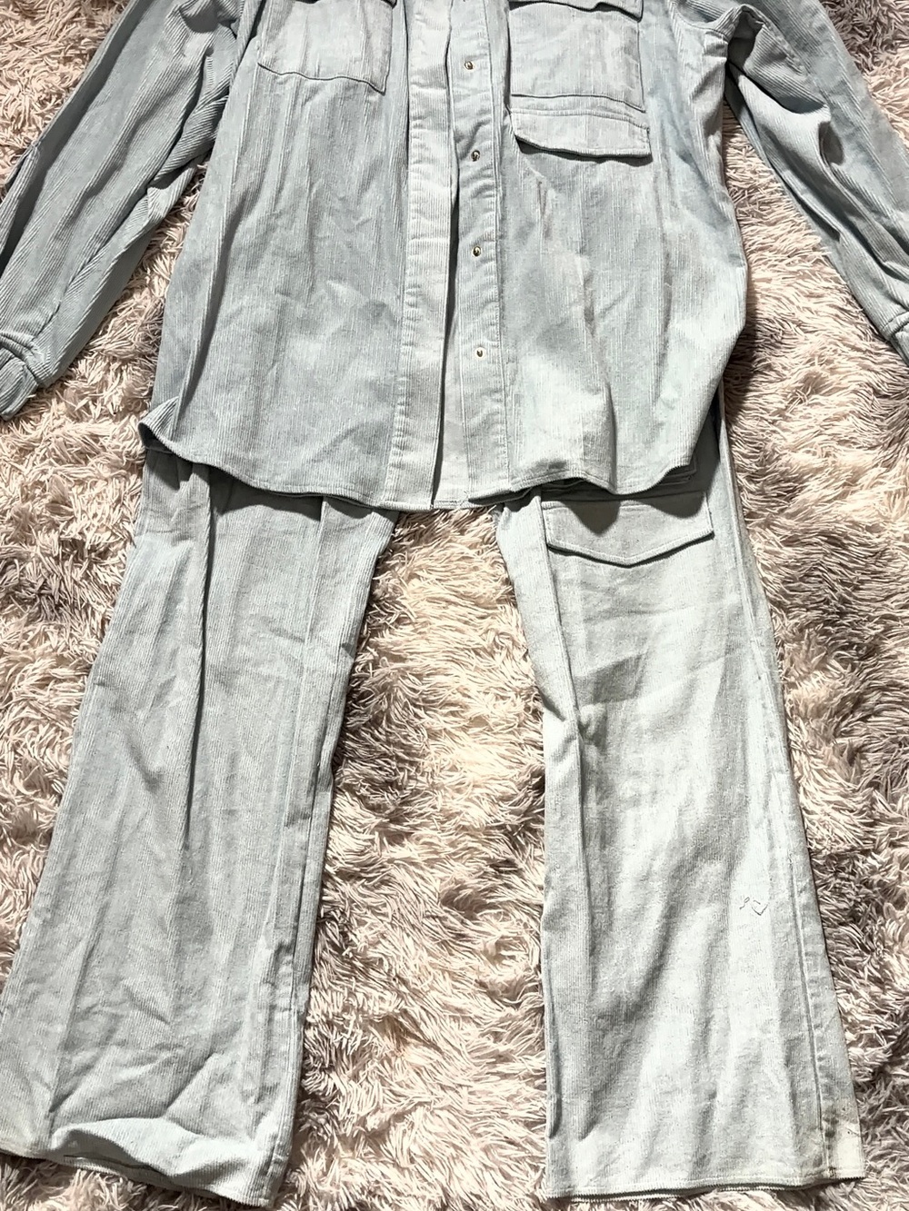 KEHLANI
MISSGUIDED Women's Wide-Leg Pants in Light Gray - Relaxed Everyday Style